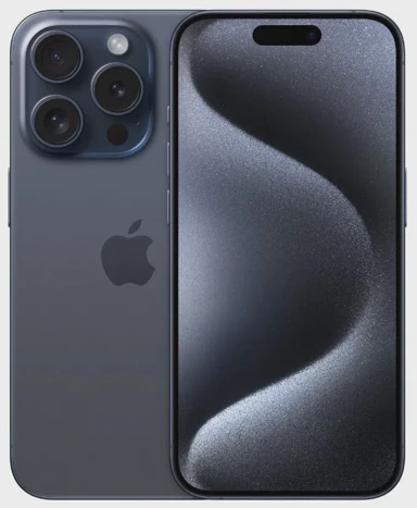 APPLE iPhone 15 Pro, 128GB, 6.1", Blue Titanium